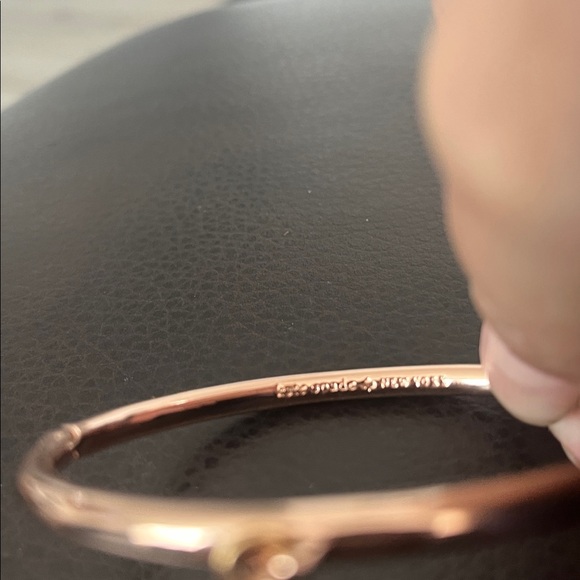 Kate spade . Rose Gold Bangle Bracelet with Charm - Picture 3 of 4